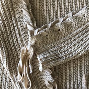 Cream Chunky Knit Sweater